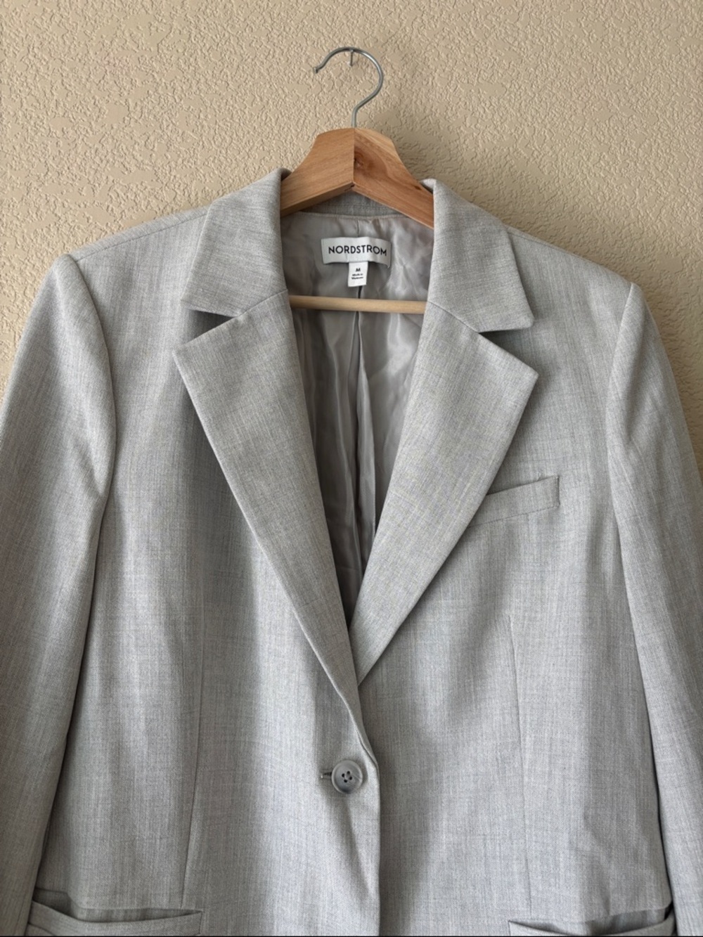 Nordstrom Light Gray Women’s Tailored Blazer - Picture 2 of 6